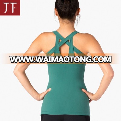 wholesale racerback fitness tank tops sports singlet women's quick dry workout gym tops