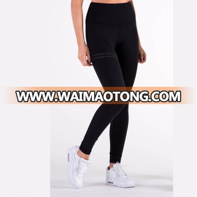 2018 In Stock Fastest Sample Women High Waist Black Yoga Tight Custom Fitness Yoga Wear Pants