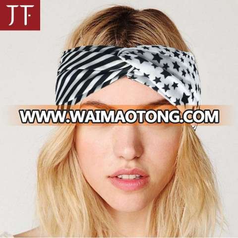 Wholesale Latest turban headband cotton elastic sports Wide women fitness headband